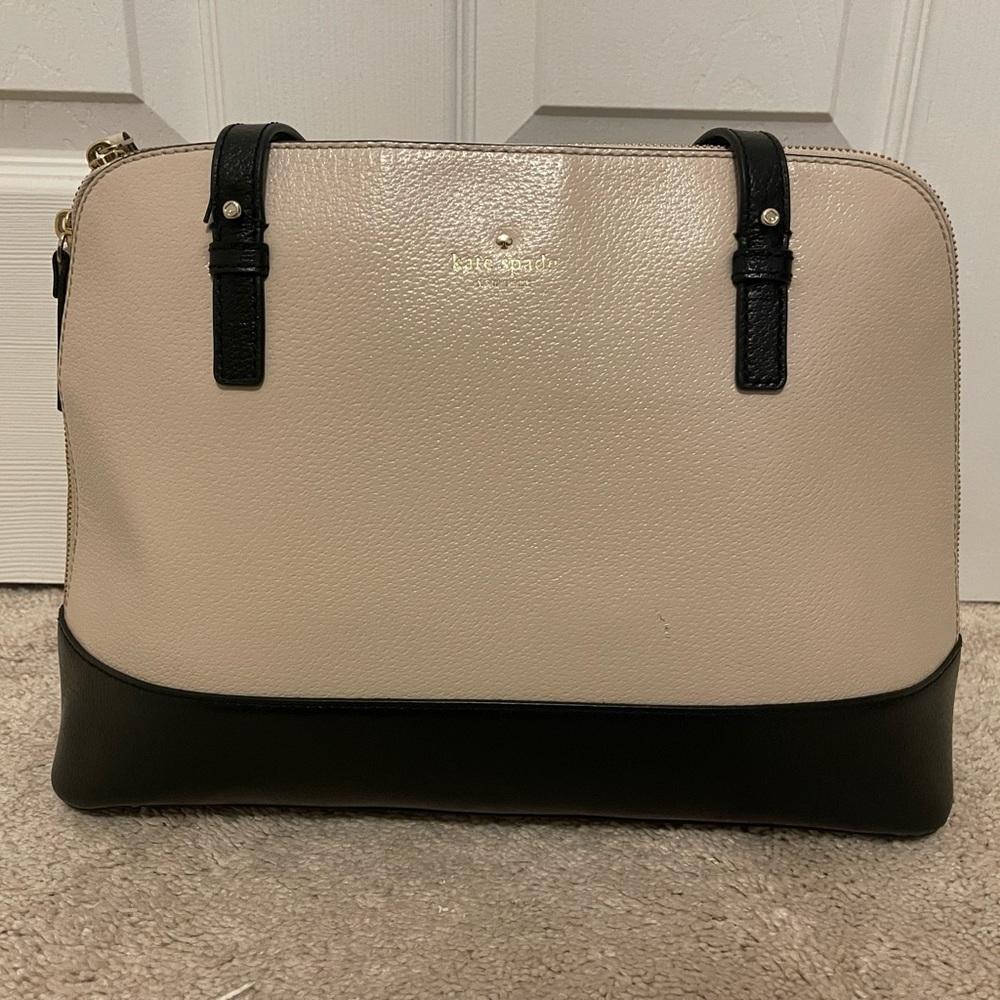 Kate Spade black and beige shoulder bag